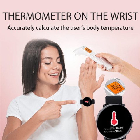 Thermometer Ultra-thin Watch Face Smart Watch