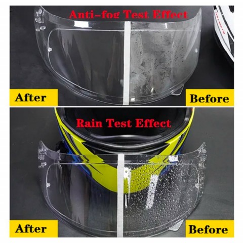 Helmet rainproof and anti-fog film