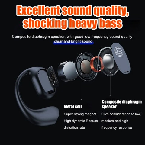 endurance real bone conduction ear hanging Bluetooth headset
