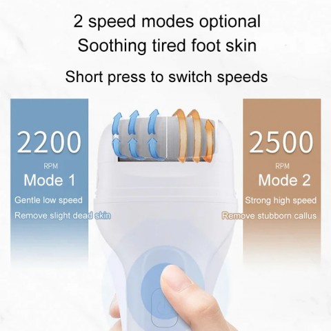 Portable electric foot callus remover