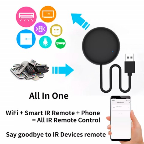 IR Remote Control Smart Home WiFi Remote Controller Smart Life APP Control Compatible with Alexa Google Assistant Voice Control