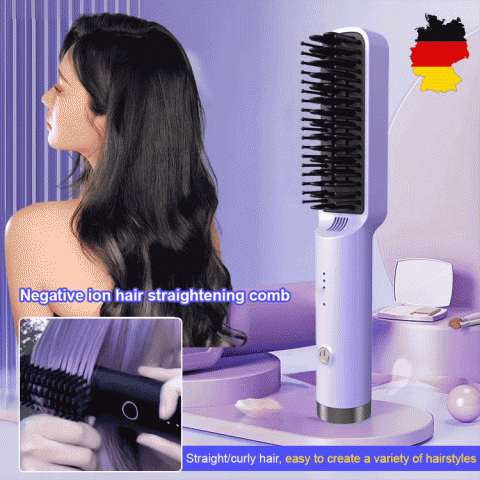 Portable mini hair straightening comb