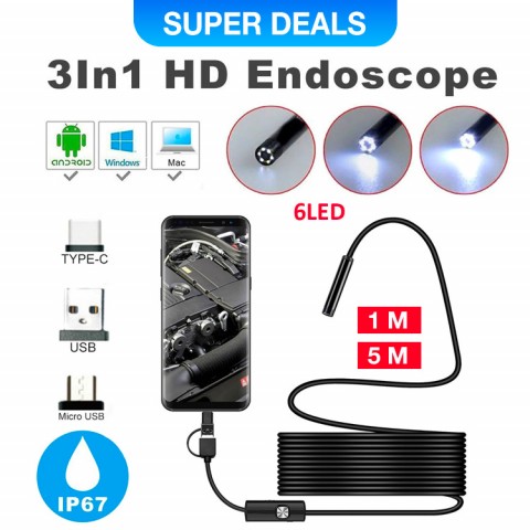 3in1 Endoscope hd camera