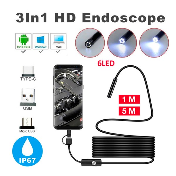 3in1 Endoscope hd camera..