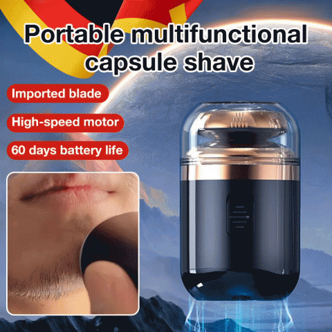 Portable multifunctional capsule shave