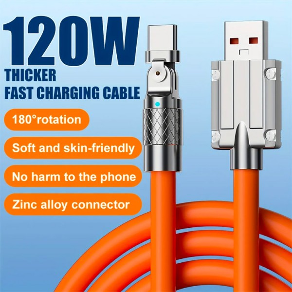 180° Rotating Fast Charge Cable..