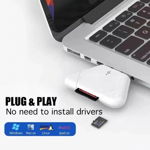 3-in-1 USB SD Card Reader