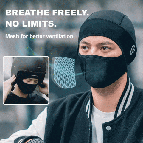 Ice silk face protection cycling hood