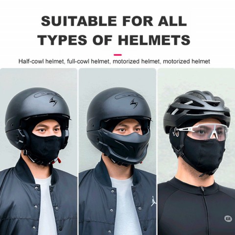 Ice silk face protection cycling hood