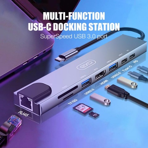 Multi-function USB-C Docking Station-4In1/5In1/6In1/8In1