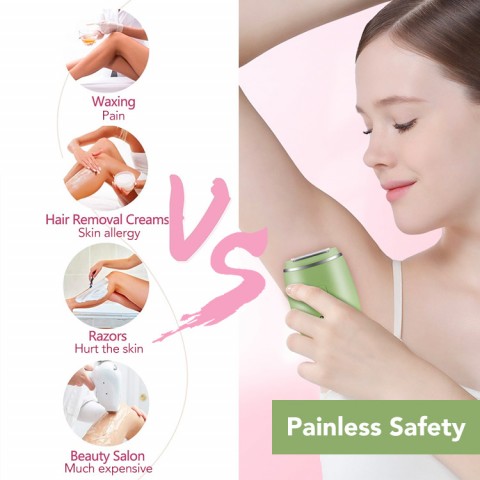 3 in 1 Portable Washable Painless Electric Epilator