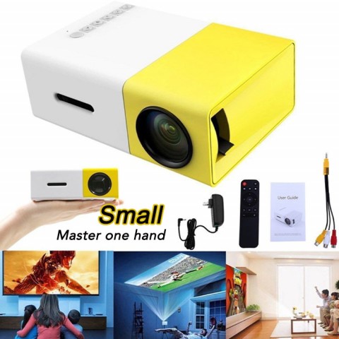 YG-300 LED Mini Projector 480x272 Pixels Supports 1080P HDMI USB Audio Portable Home Media Video Player
