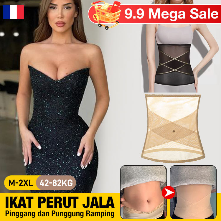 9.9 Mega Sale - Buy now to save 50pesos and only ₱290 for the second one - Mesh belly band-Imported from France-Combined with high-grade silk weaving-Shaping a beautiful waist and back