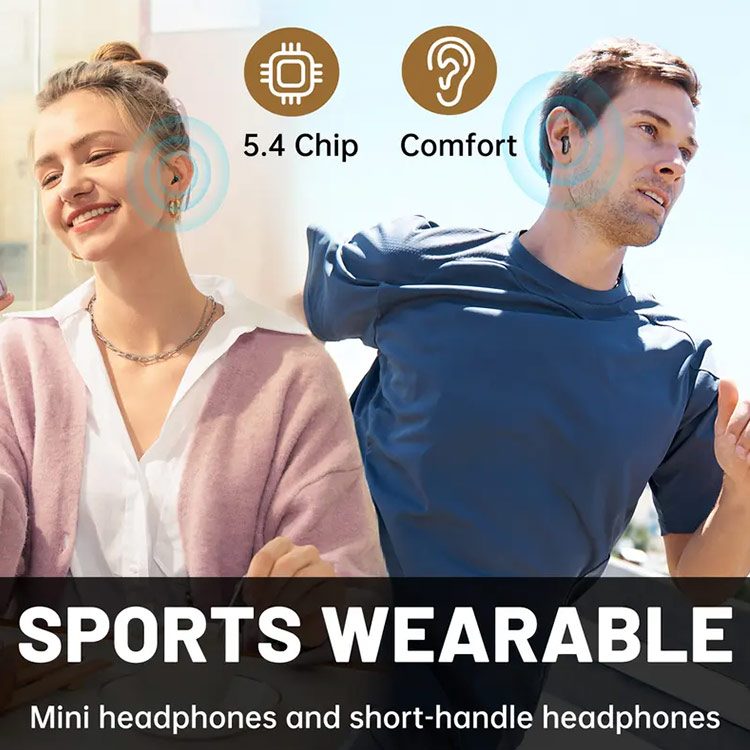 Mid-year Promo - One Year Warranty- 2 Pairs Wireless Bluetooth Headphones set - IPX4 waterproof, Ultra-lightweight, high-definition sound quality, comfortable to wear all day, perfectly suited for sports and daily use!