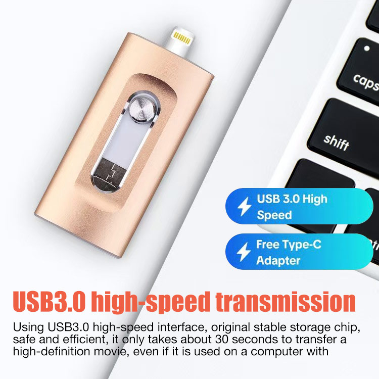 Kadayawan Festival Promo -  One year warranty - 3 in 1 Flash Drive - Applicable to multiple devices, Android/Apple/USB3.0/Type C