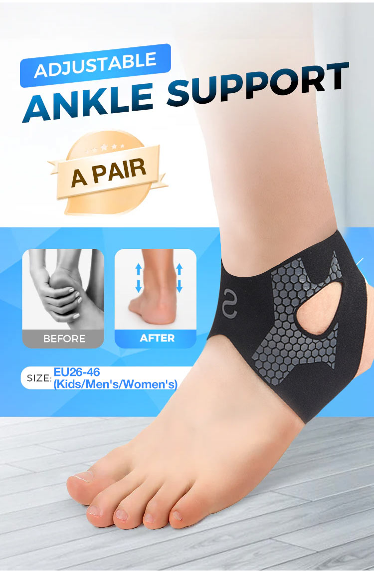 Elastic Ankle Brace - Front View