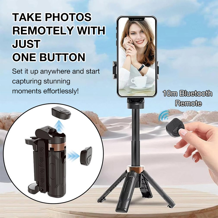 Marys Month promotions -One Year Warranty-Multifunctional Mini Phone Selfie Stick-Create as you like and record your beautiful life-Become an Internet celebrity easily