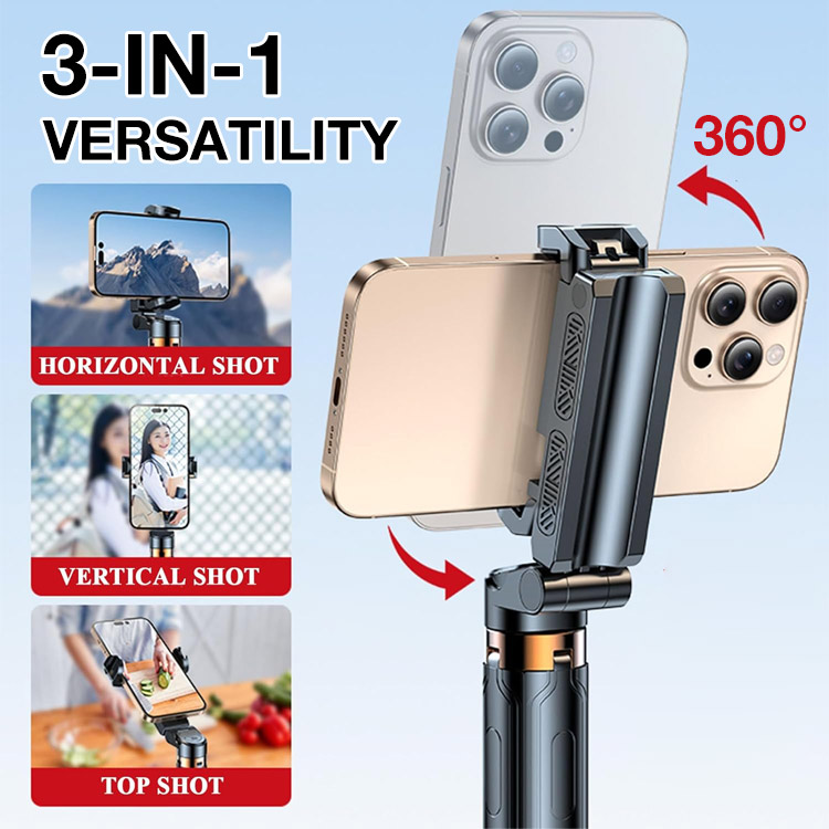 Marys Month promotions -One Year Warranty-Multifunctional Mini Phone Selfie Stick-Create as you like and record your beautiful life-Become an Internet celebrity easily