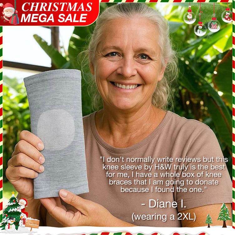 Christmas Promotion - Second set for ₱299-Bamboo Compression Knee Sleeve-Recovers damage and promotes blood circulation-Say Goodbye to Knee Pain for Good!
