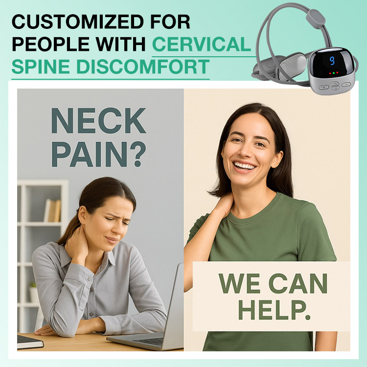 Christmas Mega Sale - One Year Warranty - Portable Neck Massager - Instant relief/Long lasting effect- Say goodbye to all neck discomfort!