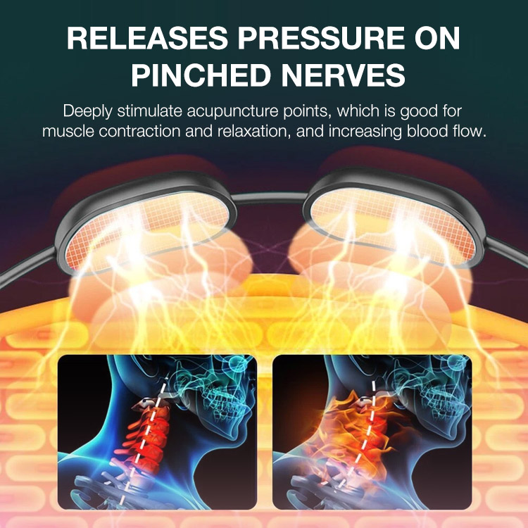 Christmas Mega Sale - One Year Warranty - Portable Neck Massager - Instant relief/Long lasting effect- Say goodbye to all neck discomfort!