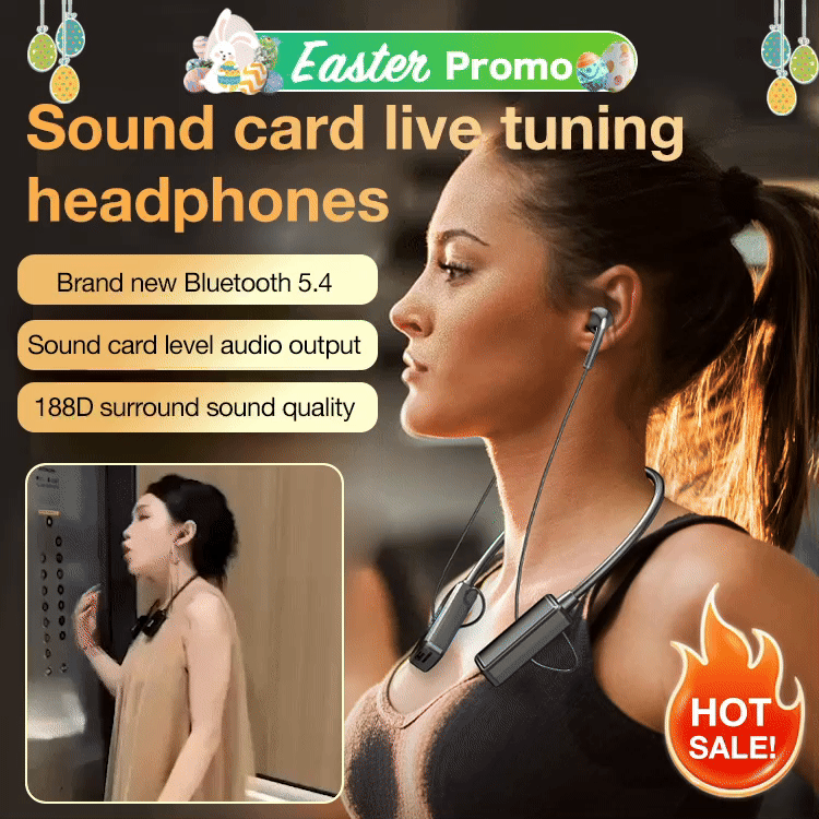 Easter promo-One-year warranty-Wireless Sound Card Live Broadcasting and Audio Editing Earphones-Headphones, microphone, sound card 3 in 1
