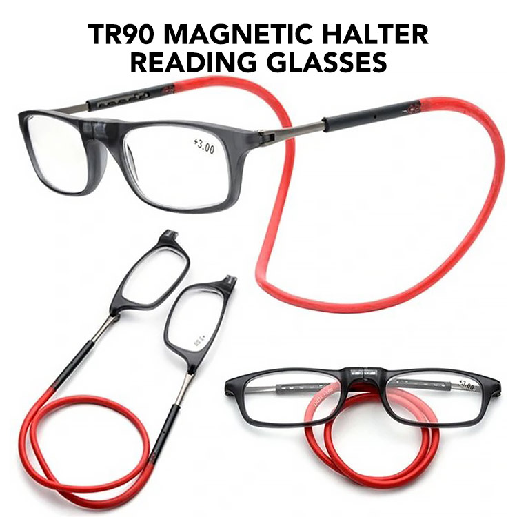 6.18 Mid-year promo - TR90 Magnetic Halter Reading Glasses - 421pesos for the second one