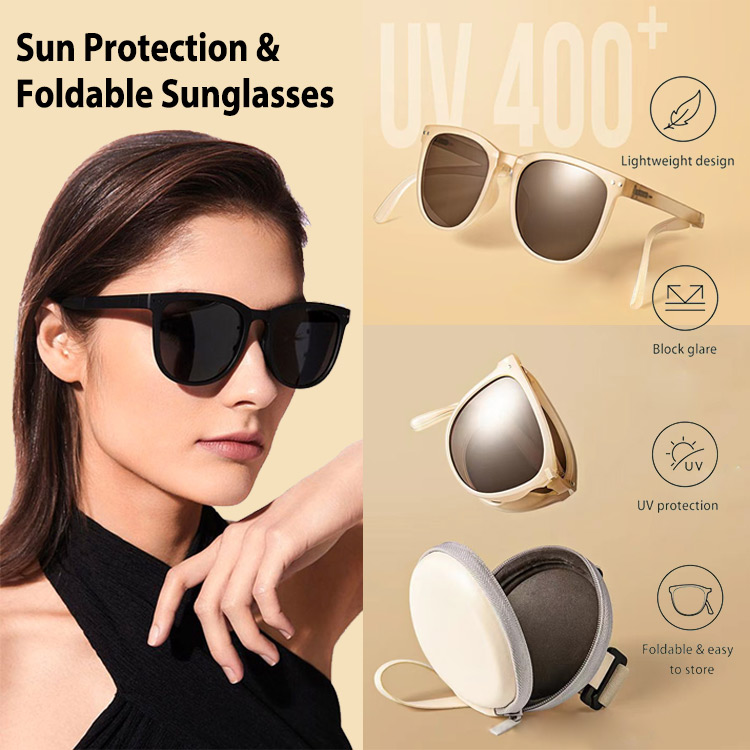 Mega Shopping Sale-Summer Sun Protection Folding Sunglasses-Only 500 pesos for second one