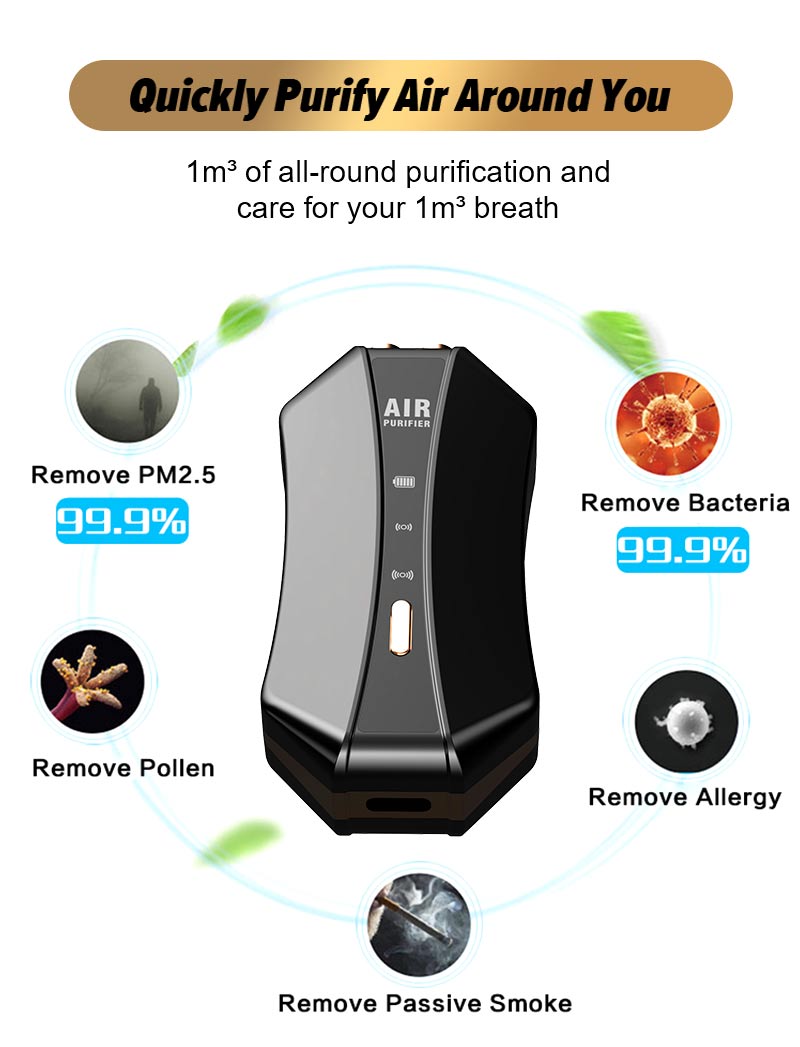 HM10 customized air purifier necklace Air Purifier H&W Life Store