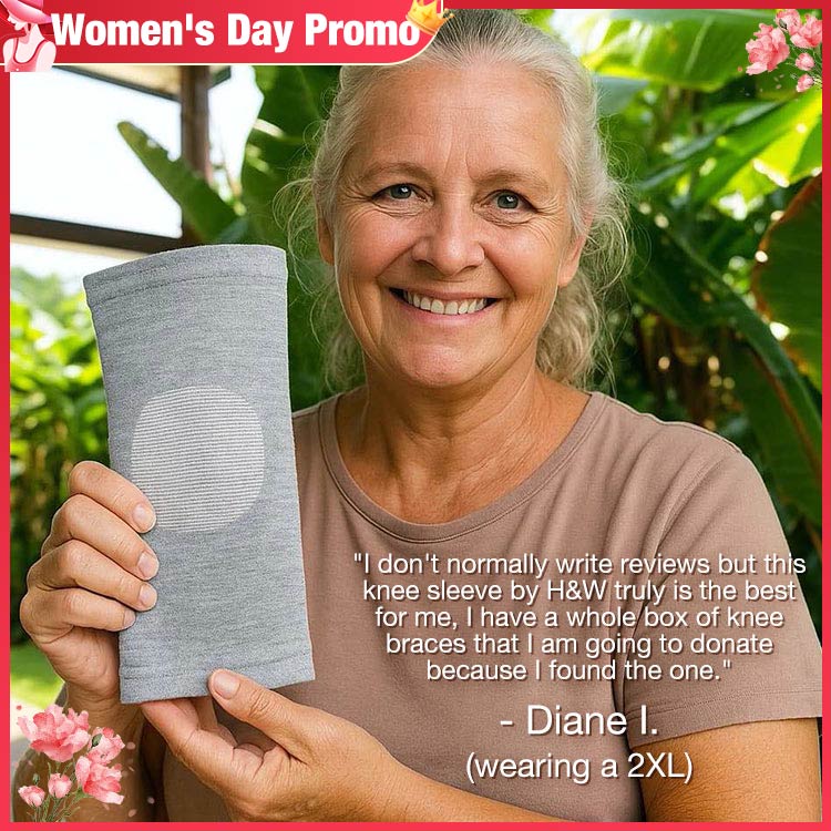 Womens Day Promo- Second set for ₱299-Bamboo Compression Knee Sleeve-Recovers damage and promotes blood circulation-Say Goodbye to Knee Pain for Good!