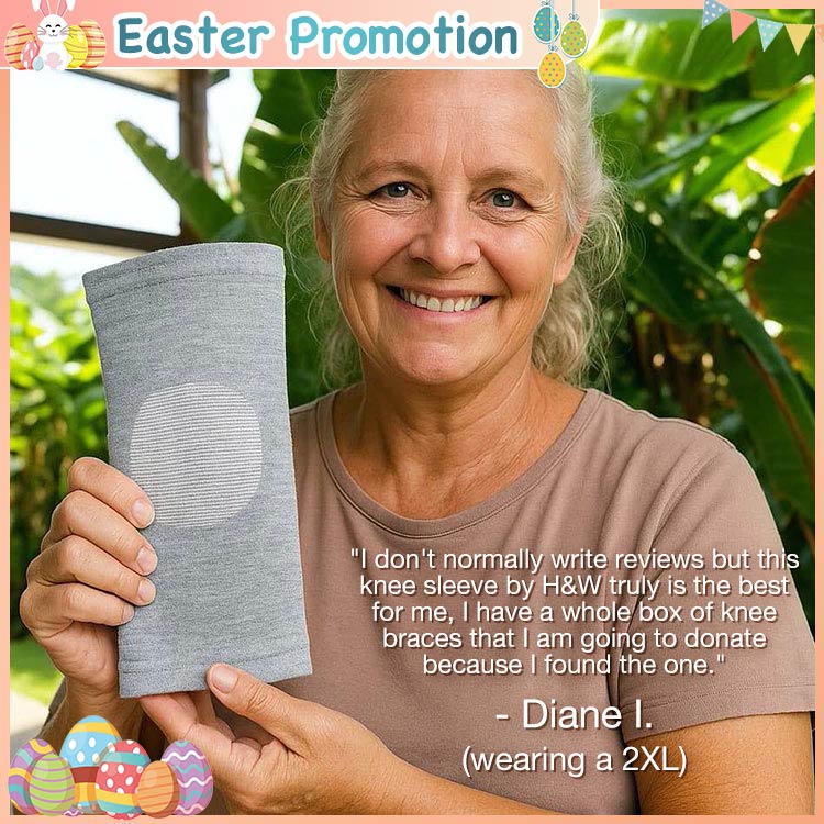 Easter Promo- Second set for ₱299-Bamboo Compression Knee Sleeve-Recovers damage and promotes blood circulation-Say Goodbye to Knee Pain for Good!