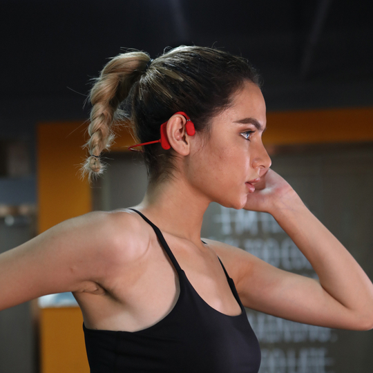 Safe and comfortable bone conduction headphones -Bass upgrade for better listening and better ear protection