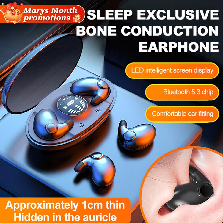 Marys Month promotions-One Year Quality Guarantee-German import Invisible Sleep Wireless Earphone-HIFI Sound Quality. Intelligent high-definition noise reduction call