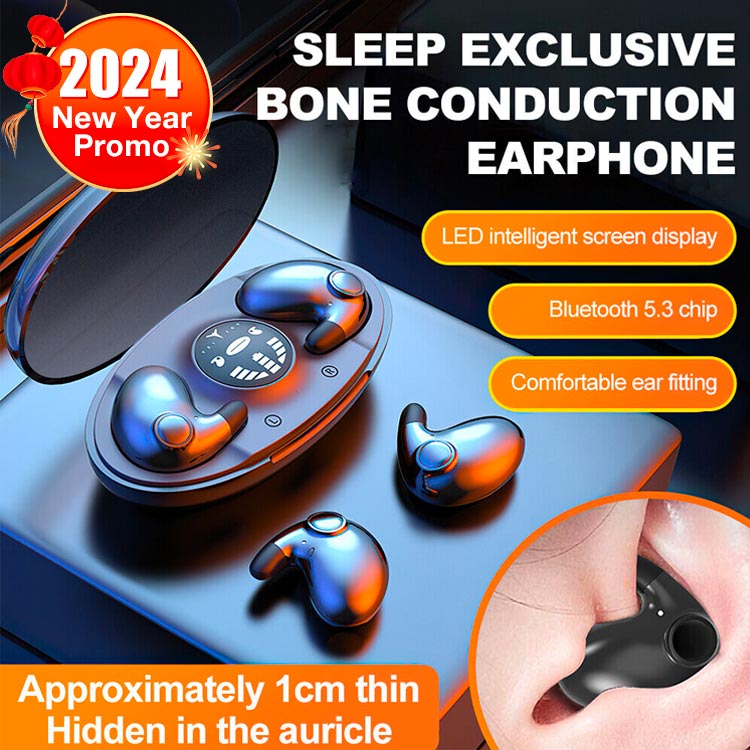 2024 New Year Promotion - One Year Quality Guarantee-German import Invisible Sleep Wireless Earphone-HIFI Sound Quality. Intelligent high-definition noise reduction call	