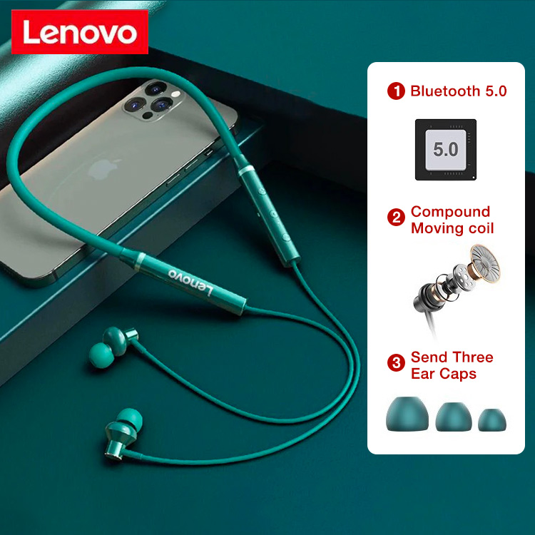 2025 New Year Promo buy now to save 300pesos - Lenovo XE05 Bluetooth Neckband Earphone - 100% Authentic with one year warranty