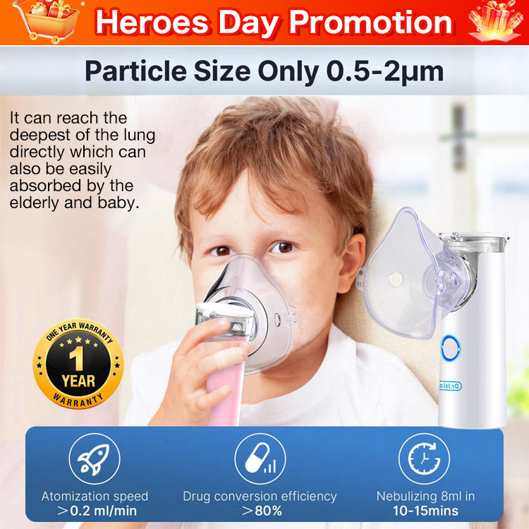 Heroes Day Promotion buy now to save 200pesos - 100% Authentic - Medical-grade AOLON N6 Nebulizer - Caring for the health of your family - One year warranty