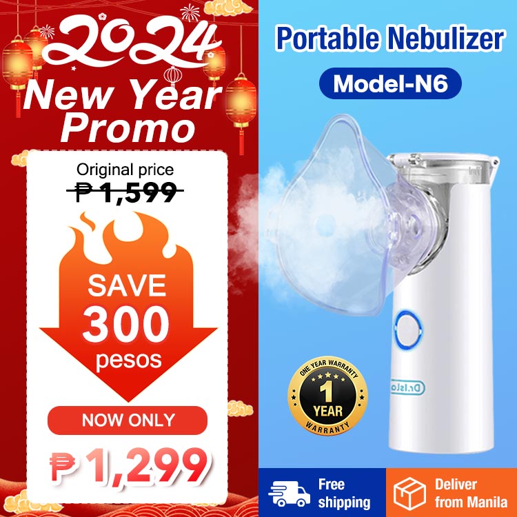 2024 Upgraded - New Year Promo - 100% Authentic - Medical-grade AOLON N6 Nebulizer - Caring for the health of your family - One year warranty