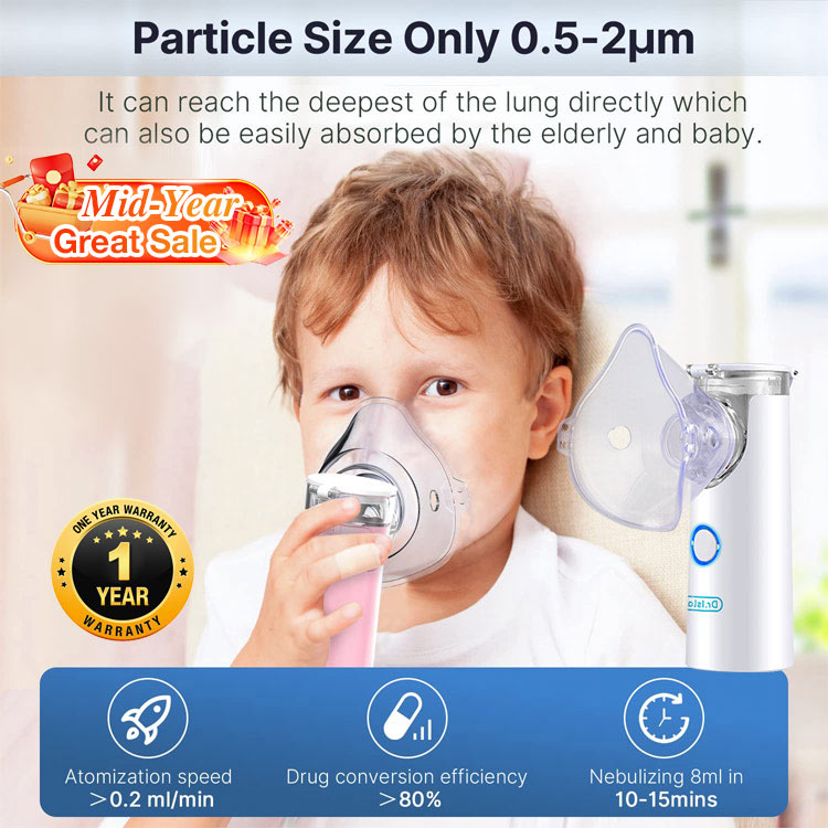 2025 New Promo buy now to save 200pesos - 100% Authentic - Medical-grade AOLON N6 Nebulizer - Caring for the health of your family - One year warranty