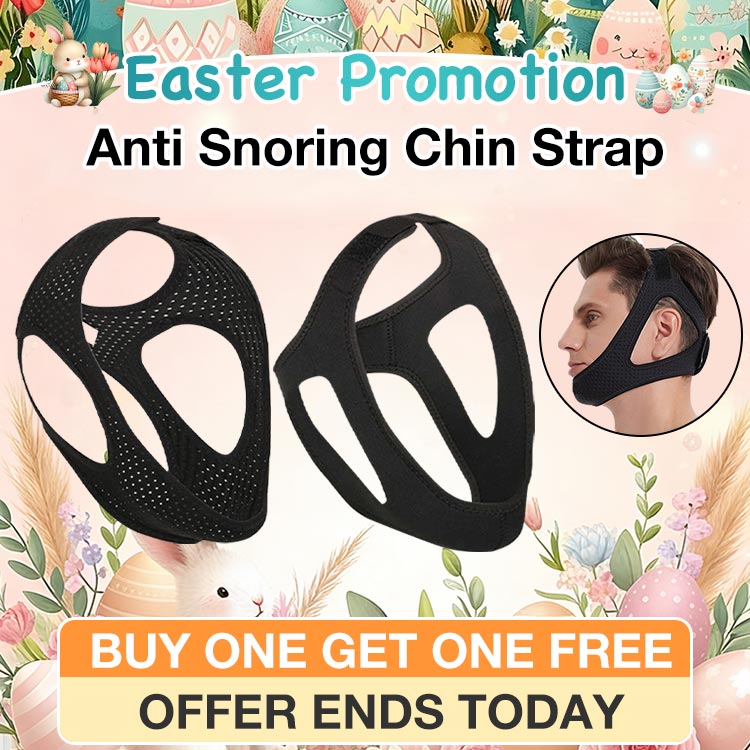 Easter Promotion Buy 1 Take 1 - Anti Snoring Chin Strap - Avoid sleep apnea and prevent mouth breathing - Simple and Effective Stop Snoring Solution, Enjoy a Nice Evening.