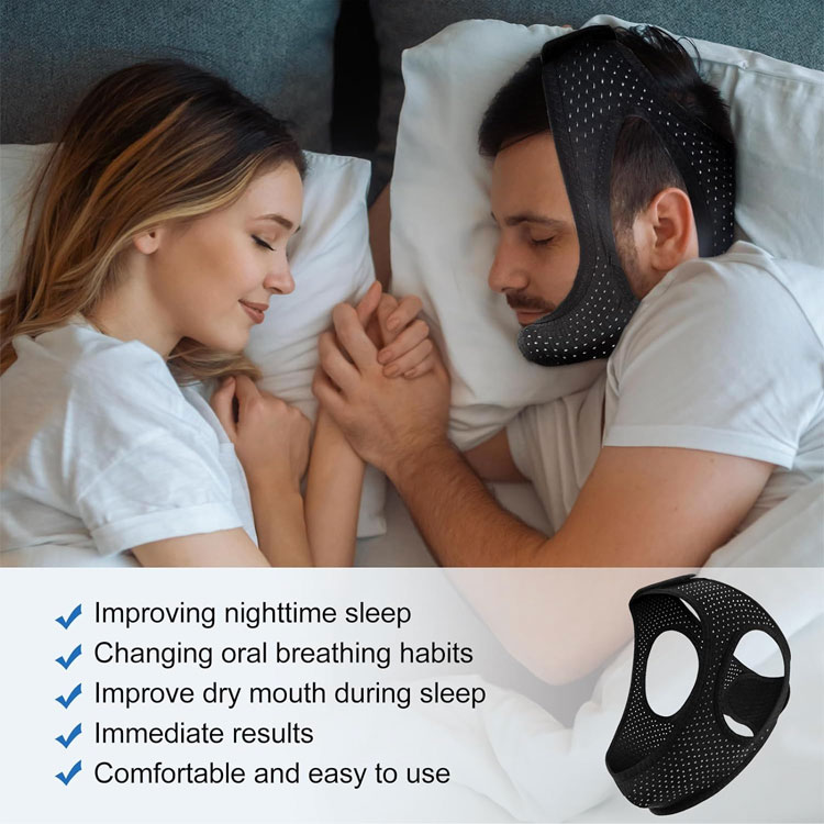 New Year Promotion Buy 1 Take 1 - Anti Snoring Chin Strap - Avoid sleep apnea and prevent mouth breathing - Simple and Effective Stop Snoring Solution, Enjoy a Nice Evening.