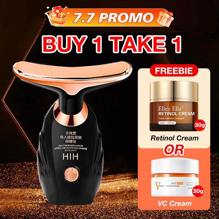 7.7 Mega Sale - 100% legit,one year warranty-Skin Lifting & Firming Massage Wrinkle Remove V Face Therapy Beauty Device-Buy Now Get Free Matching Cream