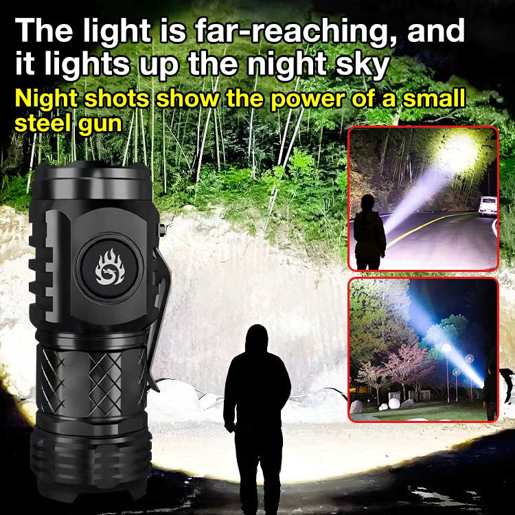 8-3 International Queens Day Sale to Save 169p Now - Light Her Way Home - German Brand Super Bright LED Flashlight - Illumination range 200-500m. 20h endurance. Type-C fast charging. 5 modes. 1 year warranty